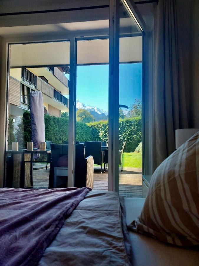 Zentral, Ruhig & Stilvoll Mit Bergpanorama+ Garten Garmisch-Partenkirchen Luaran gambar